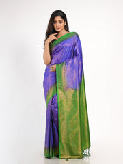 Kavvya Parrot Green Soft & Lightweight Weaving Softy Silk Saree - KAVVYA 