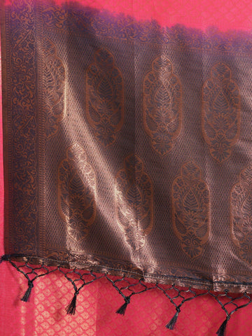 KAVVYA Rani Soft & Lightweight Softy Silk Saree Bronze Zari Weaving - KAVVYA 